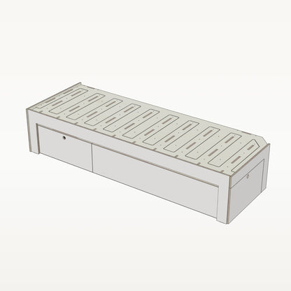 Laengsbett 200 cm