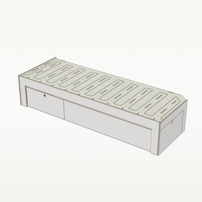 Laengsbett 200 cm