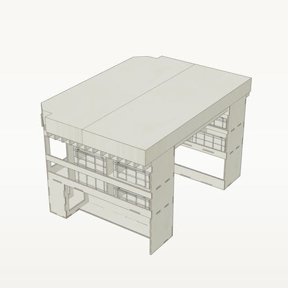 Querbett 140 cm