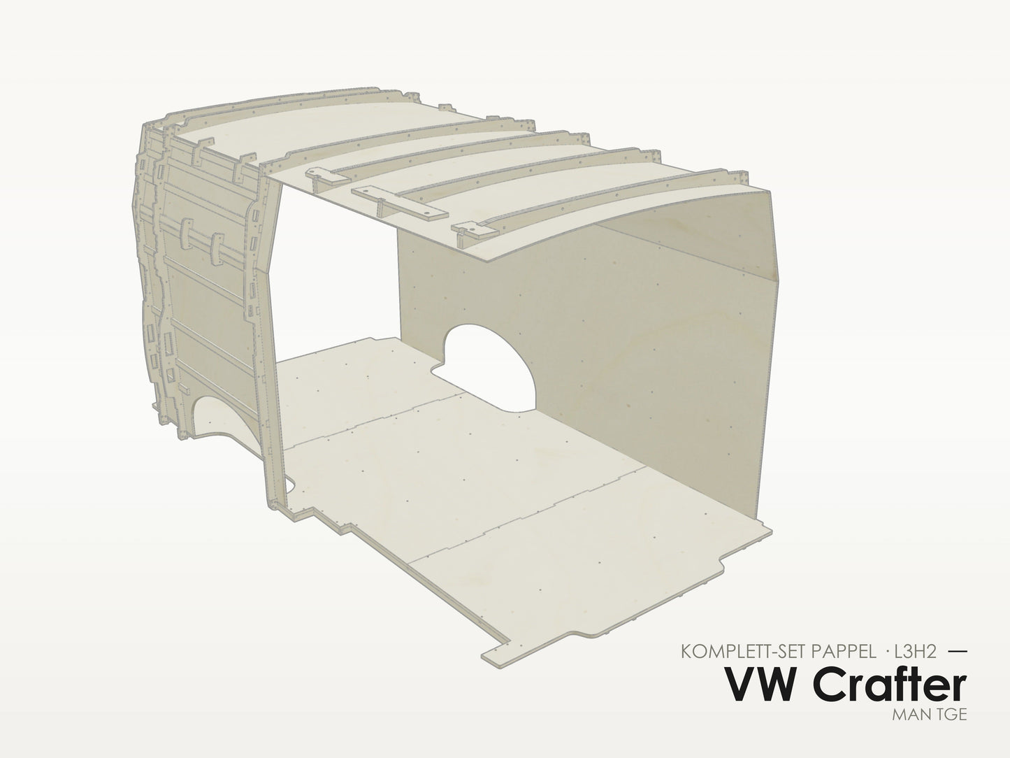 VW Crafter / MAN TGE – Komplett-Set Pappel L3H2