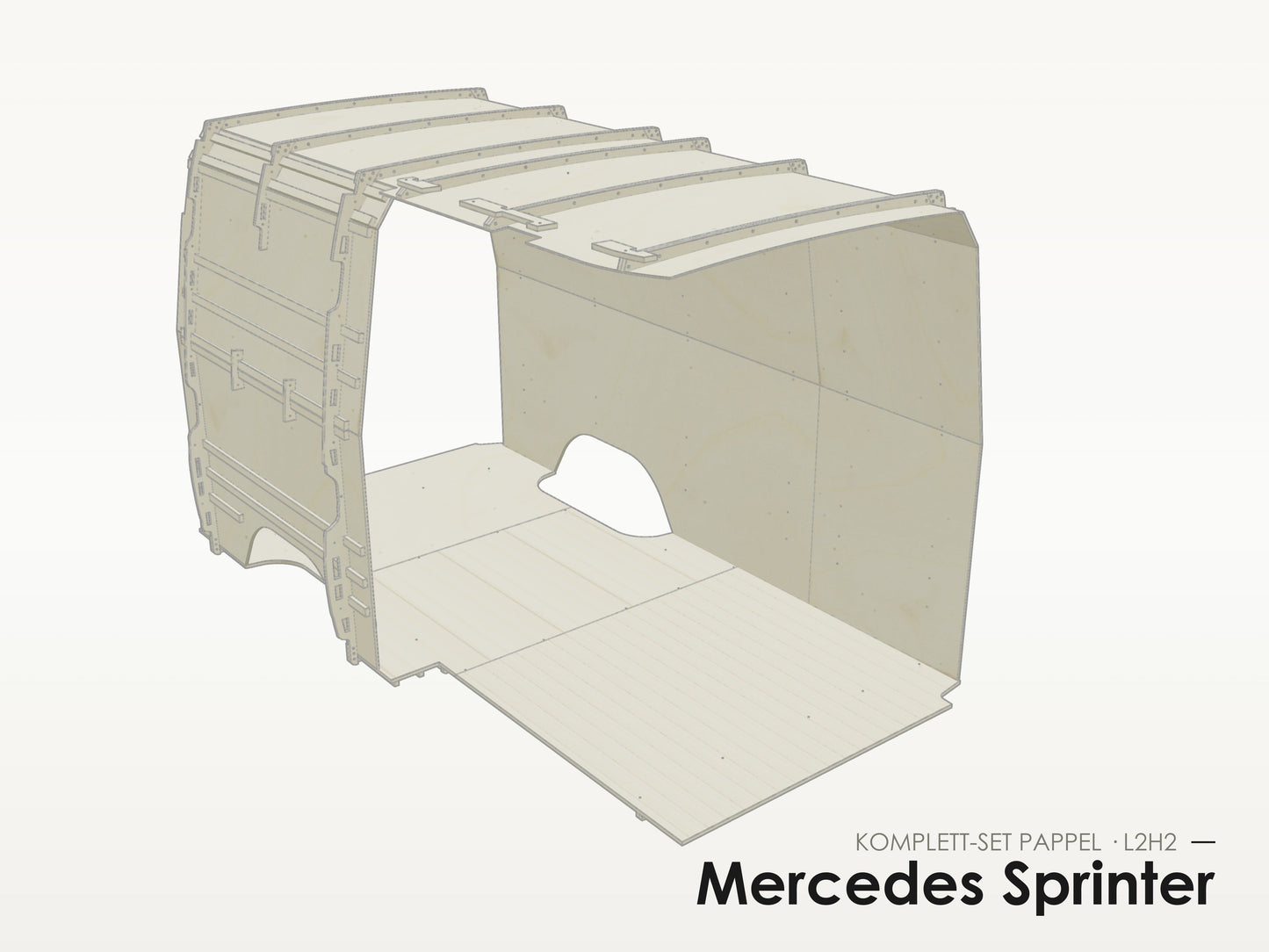 Mercedes Sprinter – Komplett-Set Pappel L2H2
