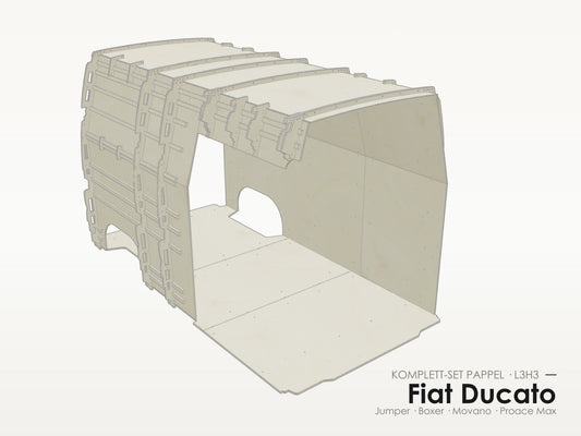 Fiat Ducato / Jumper / Boxer / Movano / Proace Max – Komplett-Set Pappel L3H3