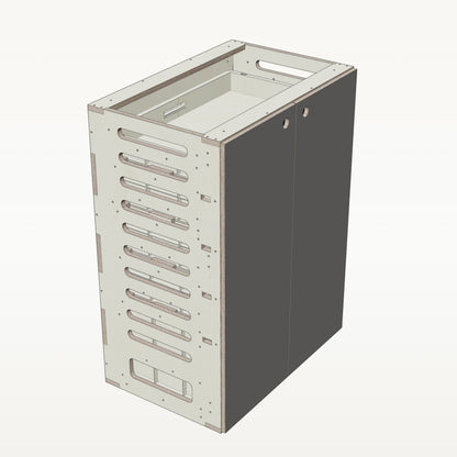 Unterschrank Euroboxen Breit - Material_anthrazit