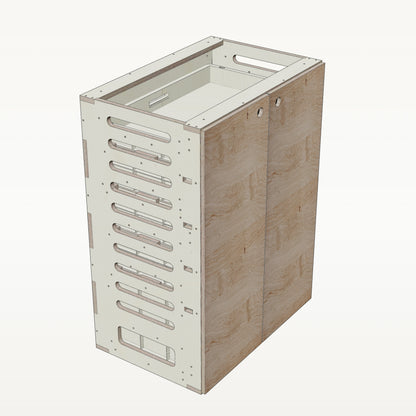 Unterschrank Euroboxen Breit - Material_asteiche