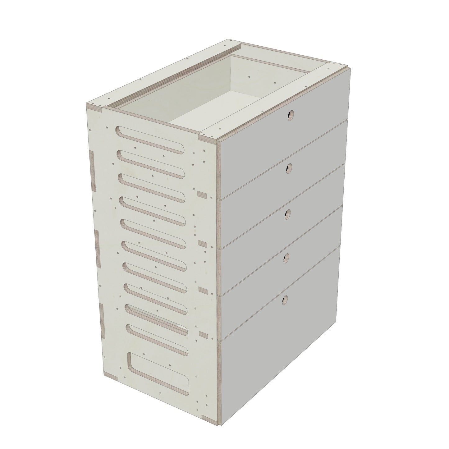 Unterschrank Schubladen Breit - Rendering