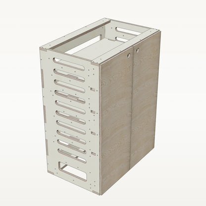Unterschrank Fachboeden Breit - Material_esche