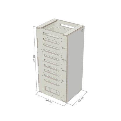 Unterschrank Euroboxen Schmal - Rendering