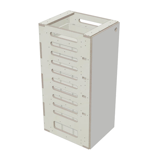 Unterschrank Euroboxen Schmal - Rendering