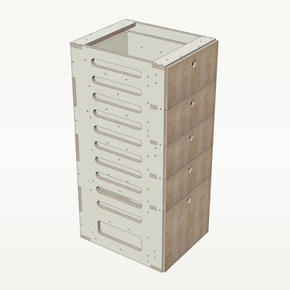 Unterschrank Schubladen Schmal - Material_asteiche
