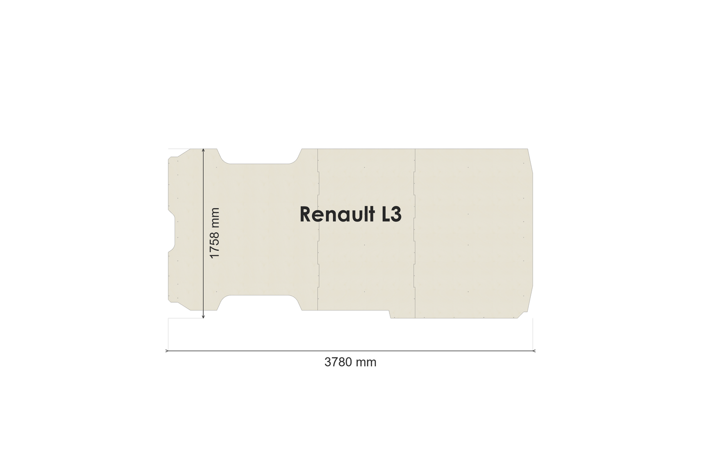 Bodenplatte Renault Master / Nissan Interstar
