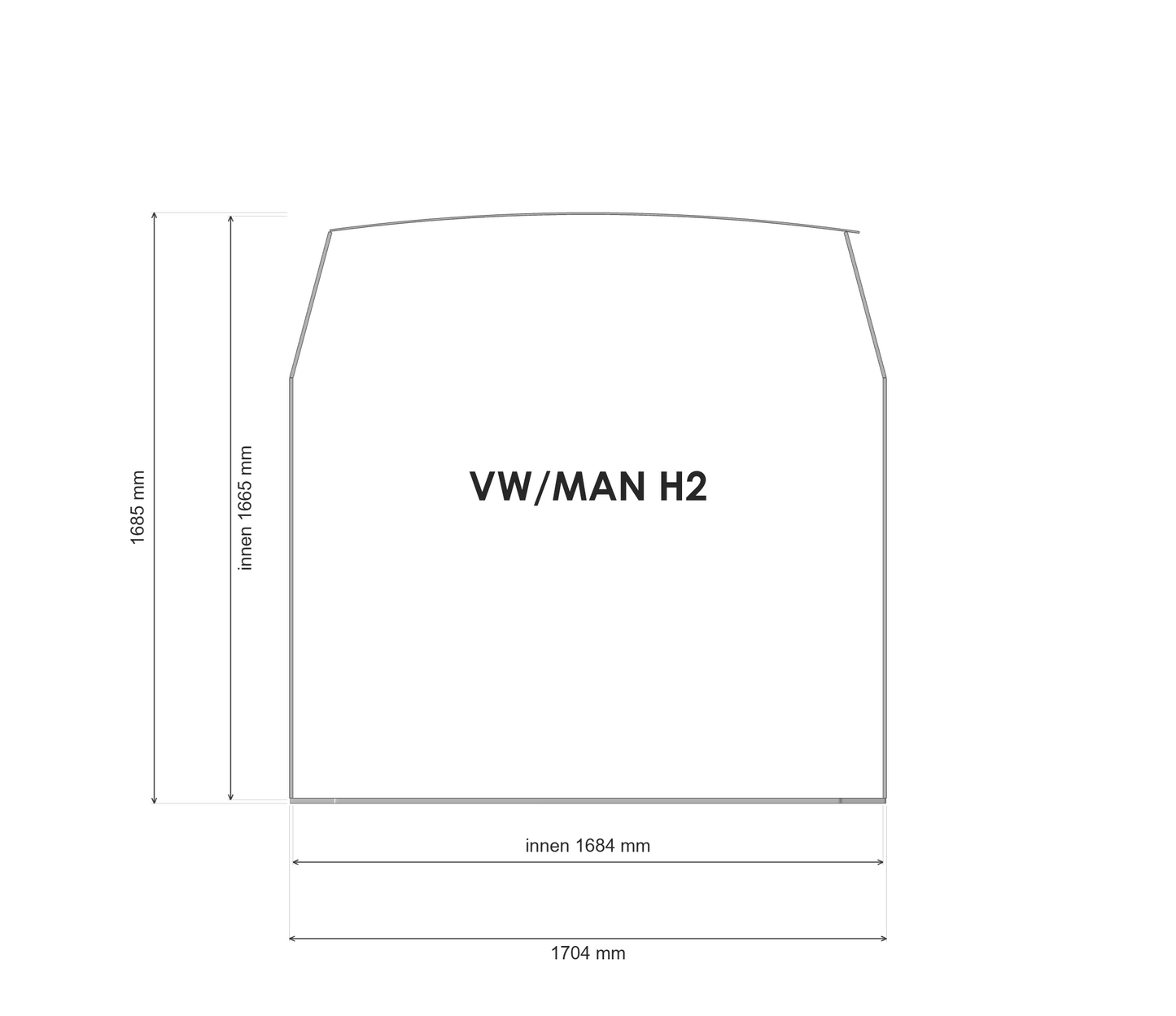 Unterkonstruktionsset VW Crafter / MAN TGE